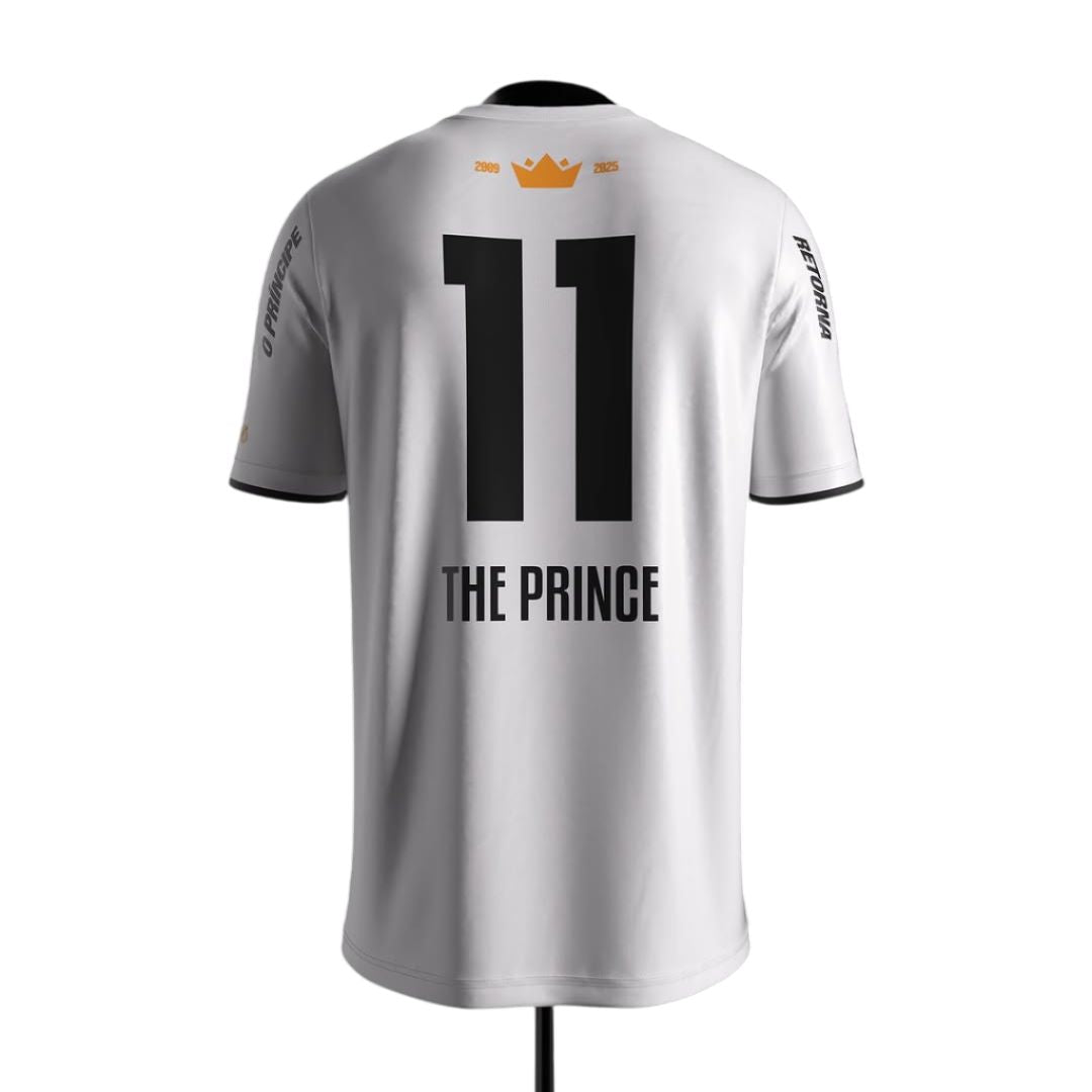 Camisa Santista The Prince 25/26 - Torcedor Masculina Branca Comma Football