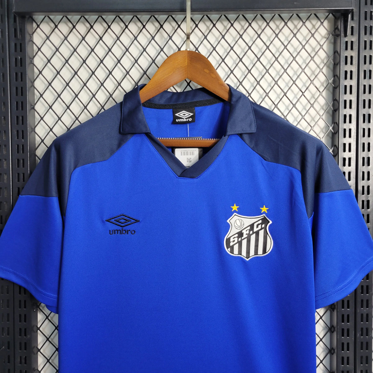 Camisa Santos Treino 23/24 - Torcedor Masculina Azul - Camisa de Time Oficial - Buyit