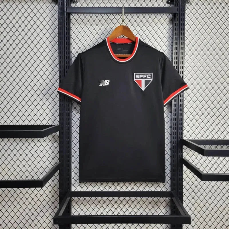 Camisa São Paulo 24/25 - Torcedor Masculina Preta - Camisa de Time Oficial - Buyit