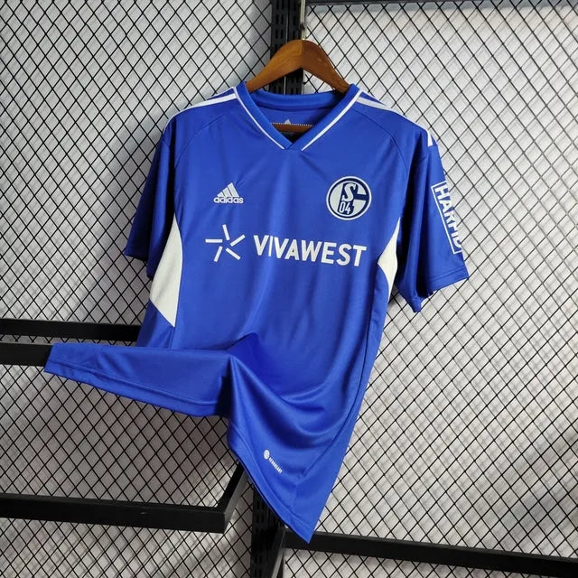 Camisa Schalke 04 Home 22/23 - Torcedor Masculina - Camisa de Time Oficial - Buyit