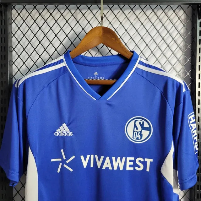 Camisa Schalke 04 Home 22/23 - Torcedor Masculina - Camisa de Time Oficial - Buyit