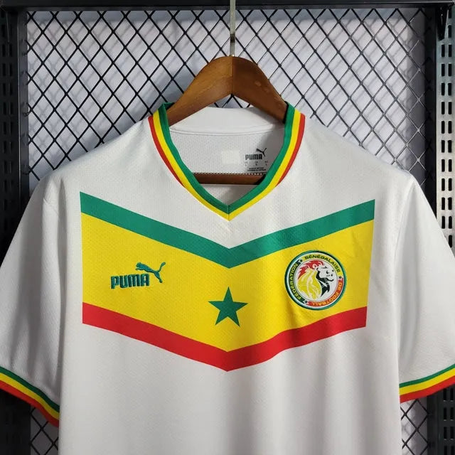 Camisa Senegal Home 22/23 - Torcedor Masculina Branca - Camisa de Time Oficial - Buyit