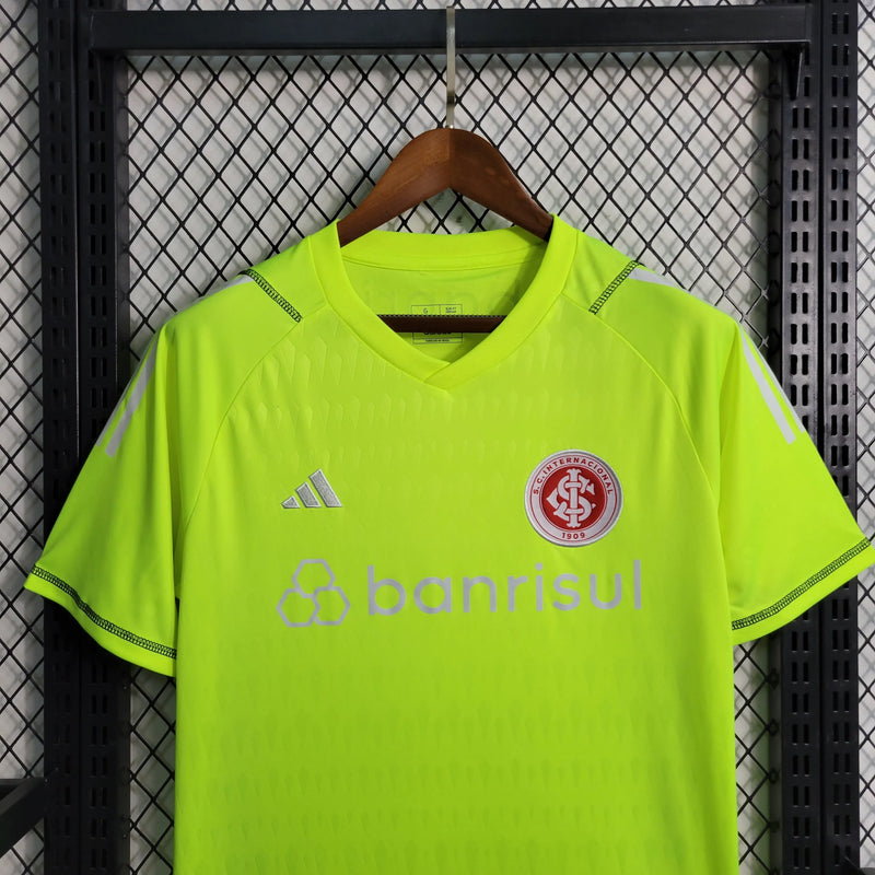 Camisa Sport Club Internacional Goleiro 23/24 - Torcedor Masculina Verde Fluorescente - Camisa de Time Oficial - Buyit