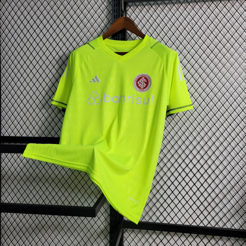 Camisa Sport Club Internacional Goleiro 23/24 - Torcedor Masculina Verde Fluorescente - Camisa de Time Oficial - Buyit