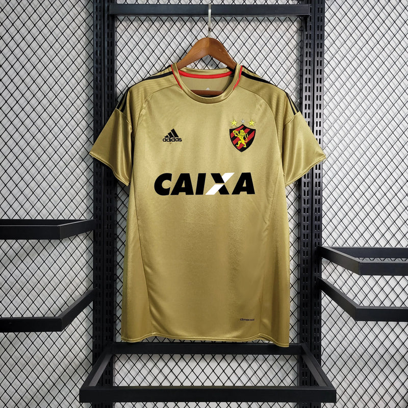 Camisa Sport Club Recife Retrô 2016/17 - Torcedor Masculina Dourada - Camisa de Time Oficial - Buyit