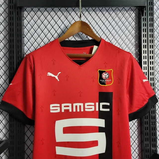 Camisa Stade Rennais Home 22/23 - Torcedor Masculina - Camisa de Time Oficial - Buyit