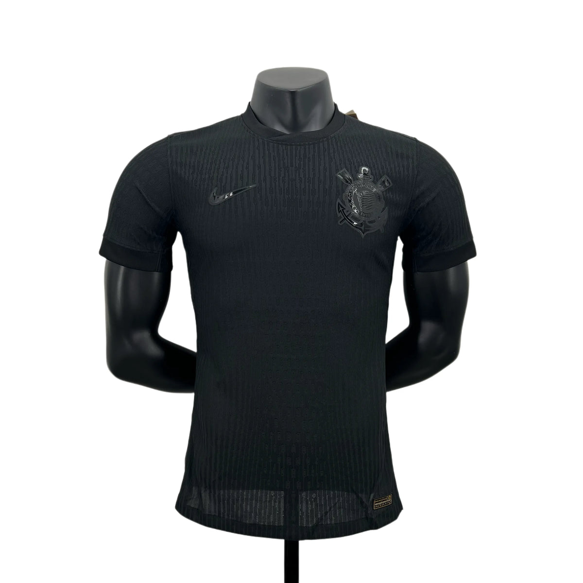 Camisa Timão Away 24/25 - Jogador Masculina Preta + Patrocínios - Camisa de Time Oficial - Buyit