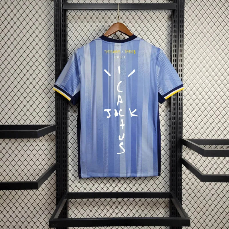 Camisa Tottenham X Travis Scott Away 24/25 - Torcedor Masculina Azul - Camisa de Time Oficial - Buyit