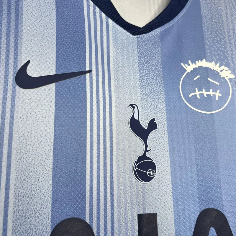 Camisa Tottenham X Travis Scott Away 24/25 - Torcedor Masculina Azul - Camisa de Time Oficial - Buyit