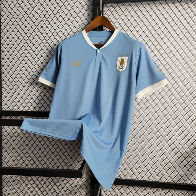 Camisa Uruguai Home 22/23 - Torcedor Masculina - Camisa de Time Oficial - Buyit