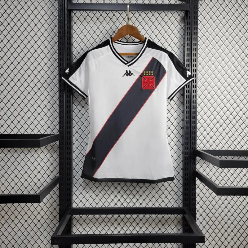 Camisa Vasco Away 24/25 - Torcedor Feminina Branca - Camisa de Time Oficial - Buyit