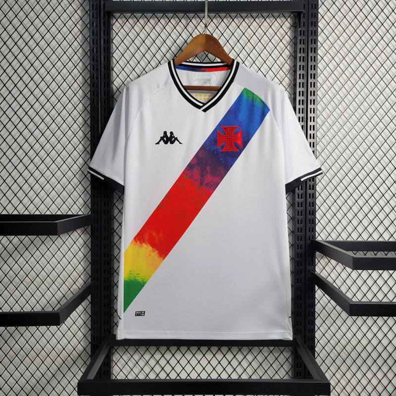 Camisa Vasco Edição Especial LGBT 21/22 - Torcedor Masculina Branca - Camisa de Time Oficial - Buyit