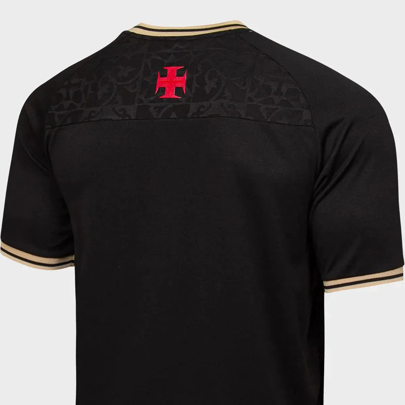 Camisa Vasco Goleiro 22/23 - Torcedor Masculina Preta e Dourada - Camisa de Time Oficial - Buyit