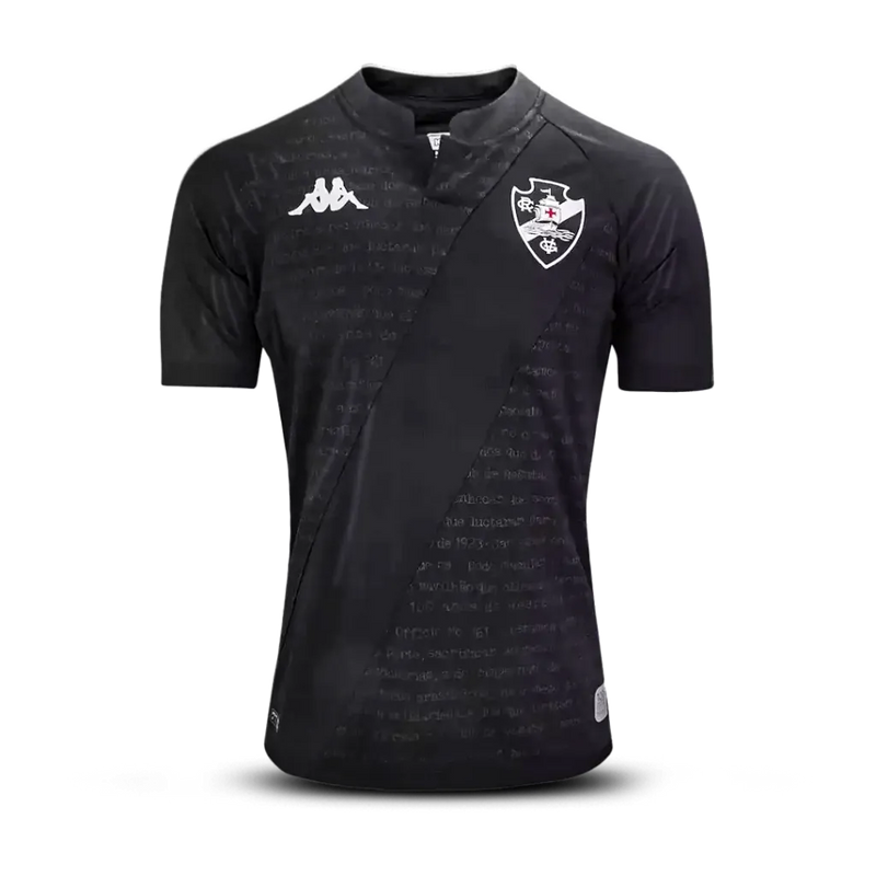 Camisa Vasco Goleiro 24/25 - Torcedor Masculina Preta - Camisa de Time Oficial - Buyit