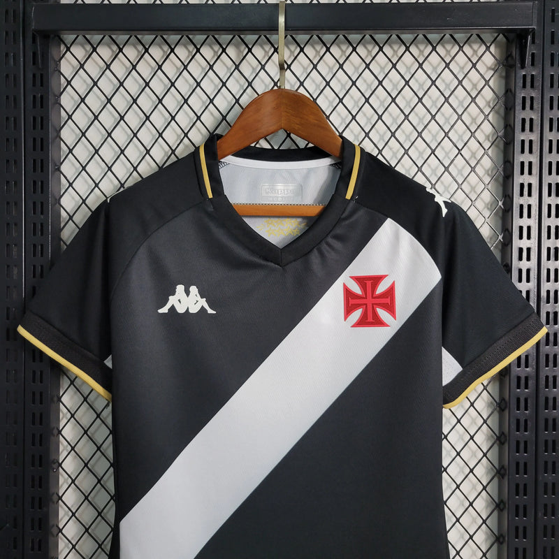 Camisa Vasco Home 23/24 - Torcedor Feminina Preta - Camisa de Time Oficial - Buyit