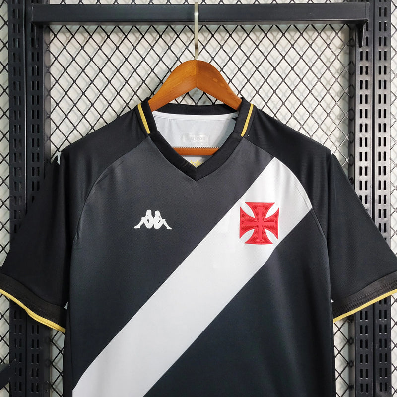 Camisa Vasco Home 23/24 - Torcedor Masculina Preta - Camisa de Time Oficial - Buyit