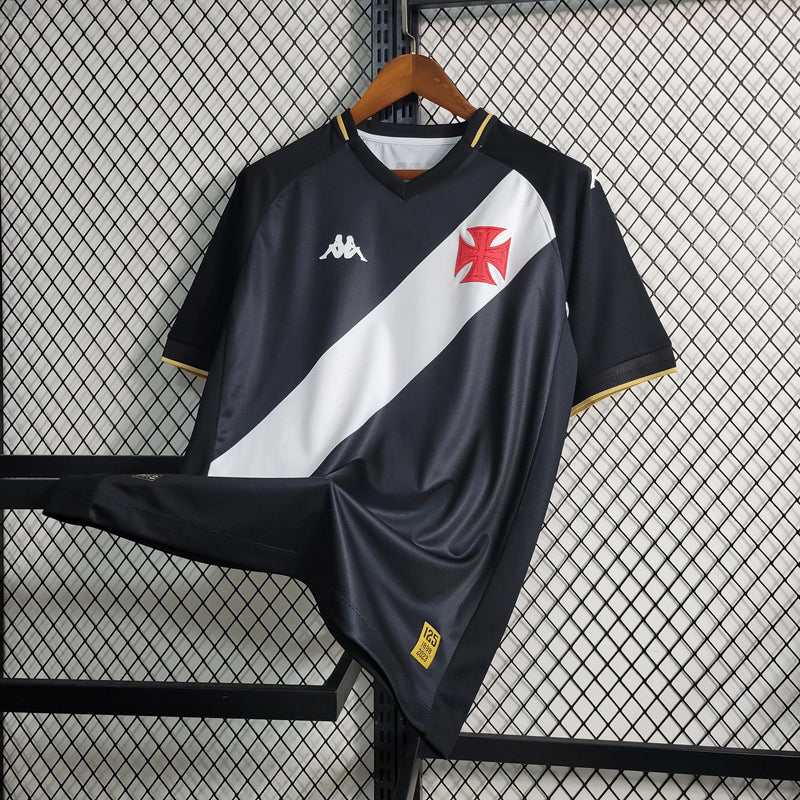 Camisa Vasco Home 23/24 - Torcedor Masculina Preta - Camisa de Time Oficial - Buyit