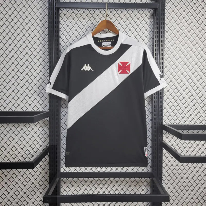 Camisa Vasco Home 24/25 - Torcedor Masculina Preta - Camisa de Time Oficial - Buyit