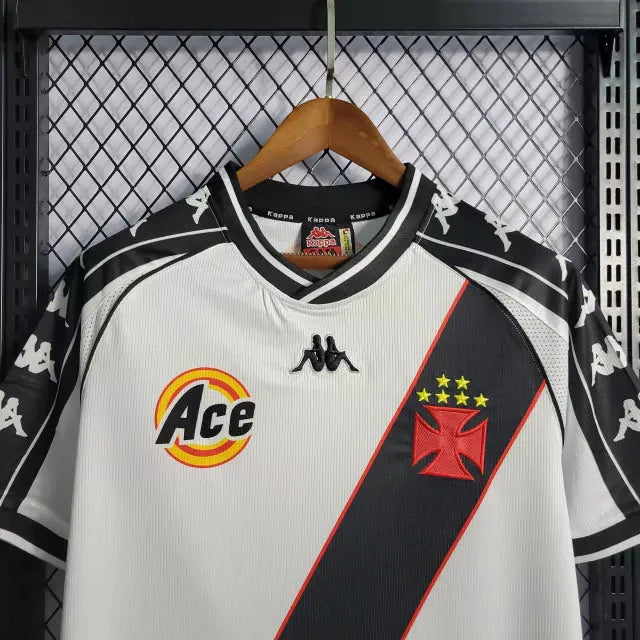 Camisa Vasco Retrô Away 2000 - Torcedor Masculina Branca - Camisa de Time Oficial - Buyit