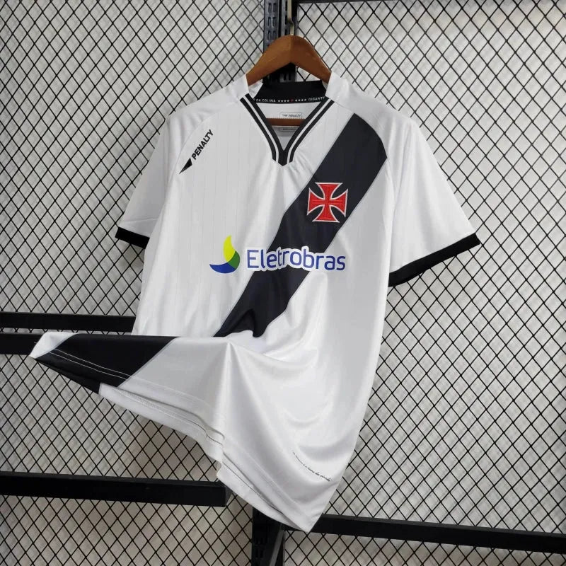 Camisa Vasco Retrô Away 2010 - Torcedor Masculina Branca Eletrobras - Camisa de Time Oficial - Buyit