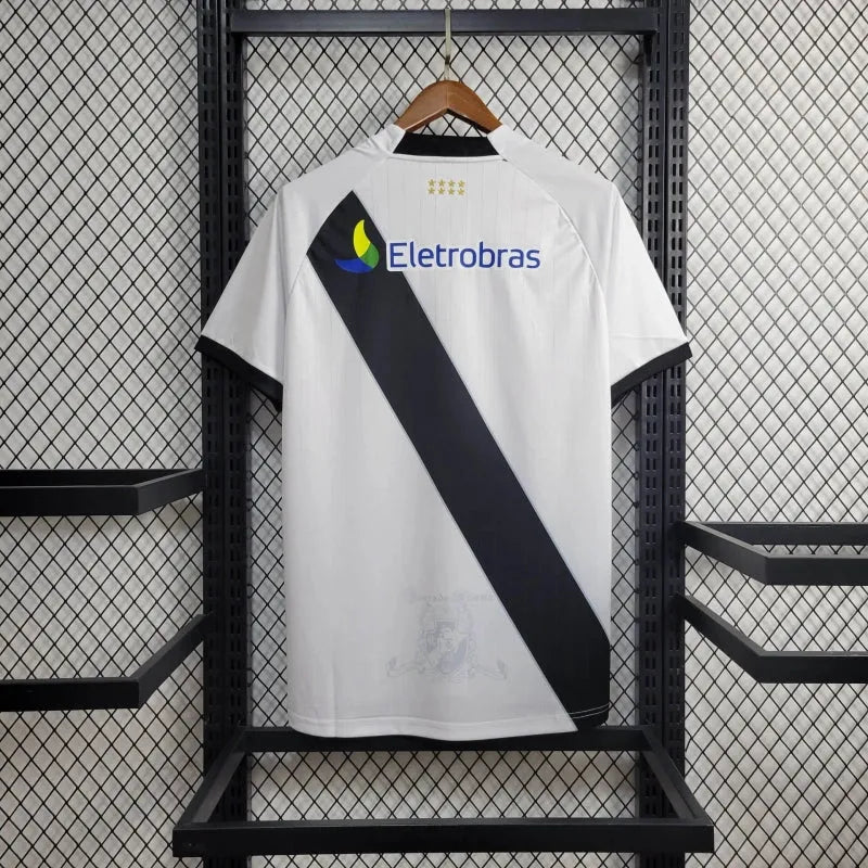 Camisa Vasco Retrô Away 2010 - Torcedor Masculina Branca Eletrobras - Camisa de Time Oficial - Buyit