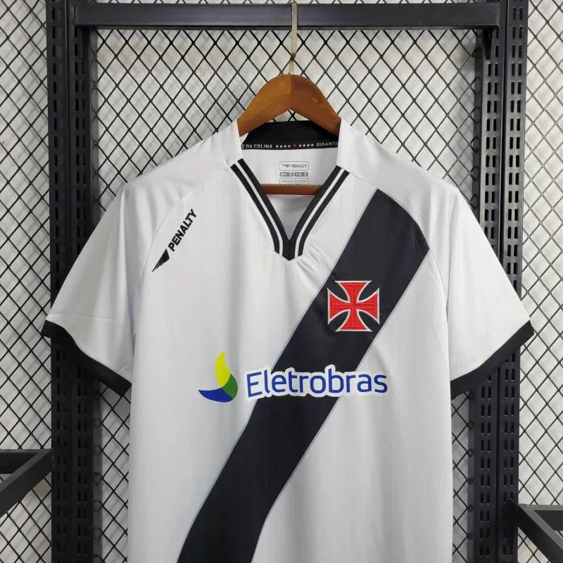 Camisa Vasco Retrô Away 2010 - Torcedor Masculina Branca Eletrobras - Camisa de Time Oficial - Buyit