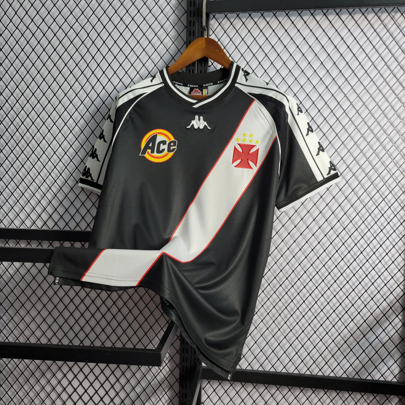 Camisa Vasco Retrô Home 2000 - Torcedor Masculina Preta - Camisa de Time Oficial - Buyit