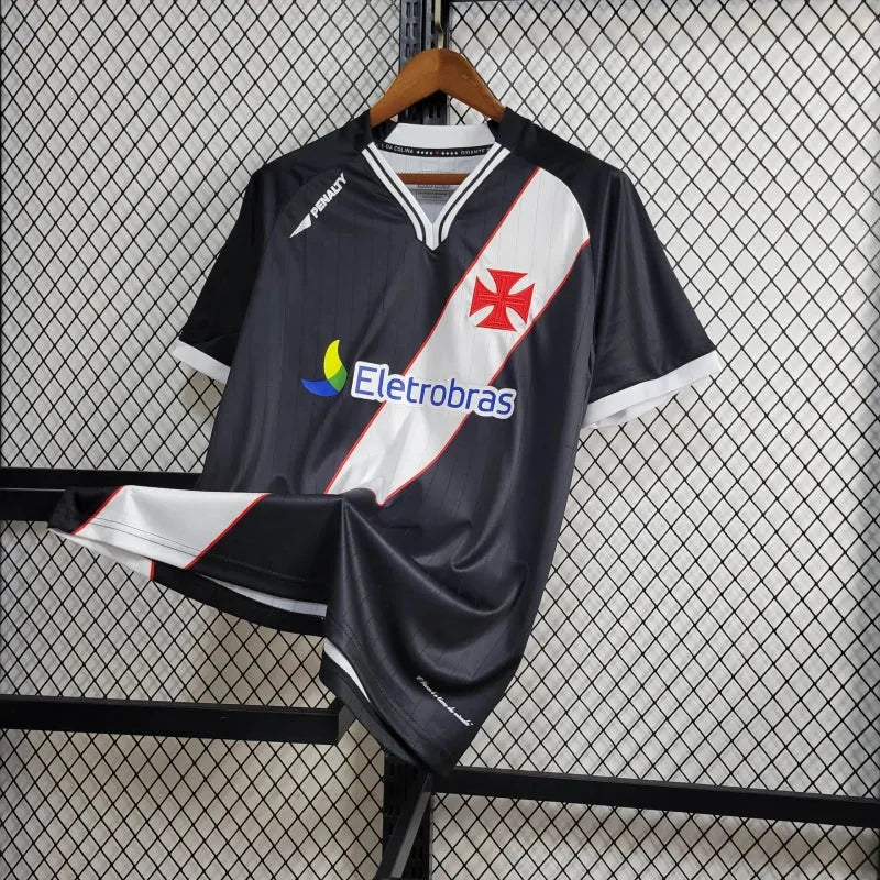 Camisa Vasco Retrô Home 2010 - Torcedor Masculina Preta Eletrobras - Camisa de Time Oficial - Buyit