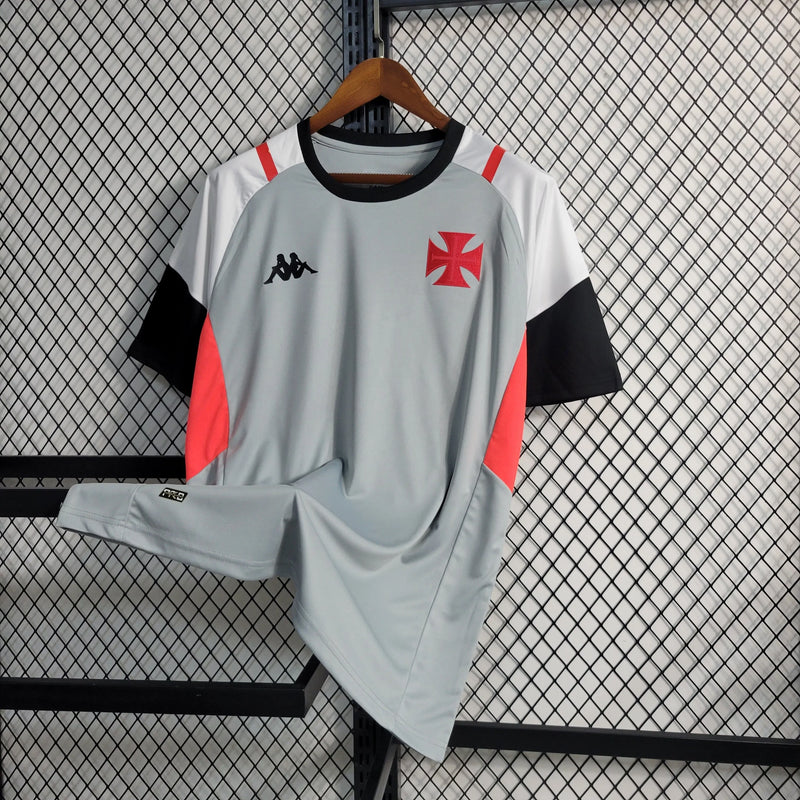 Camisa Vasco Treino 23/24 - Torcedor Masculina Cinza - Camisa de Time Oficial - Buyit