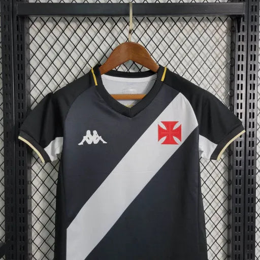 Camisa Vasco da Gama Home 23/24 - Torcedor Infantil Preta - Camisa de Time Oficial - Buyit