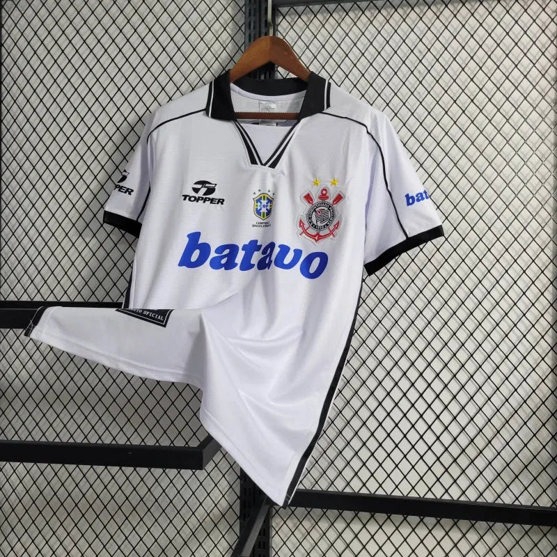 Camisa Corinthians Retrô 1999 - Torcedor Masculina Branca - Camisa de Time Oficial - Buyit