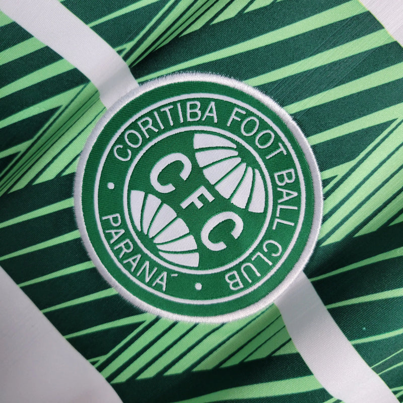 Camisa Coritiba Retrô 1997/98 - Torcedor Masculina Branca e Verde - Camisa de Time Oficial - Buyit