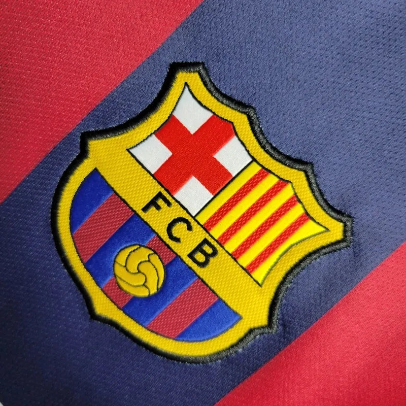 Camisa Barcelona Retrô Home 2014/15 - Torcedor Masculina - Camisa de Time Oficial - Buyit